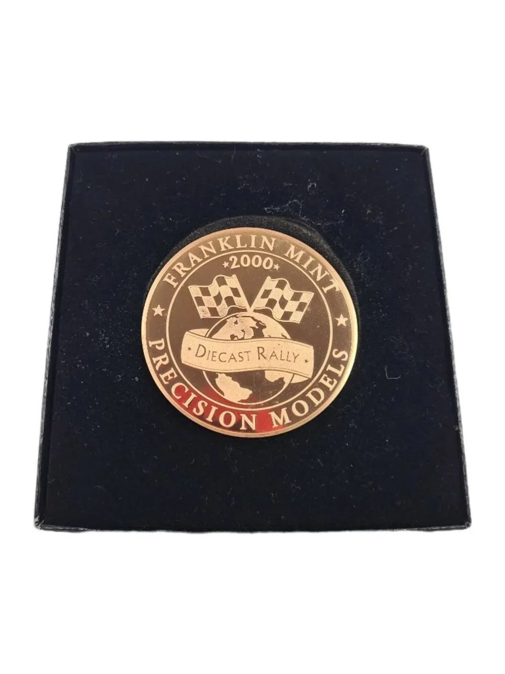 Franklin Mint Precision Models 2000 Die Cast Rally Brass Medal Coin L2